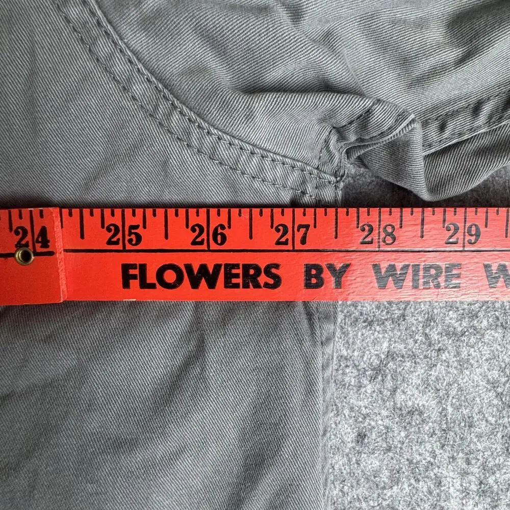Levis Shirt Jacket Mens 2XL Gray Sherpa Lined Button Up Workwear Western Shacket